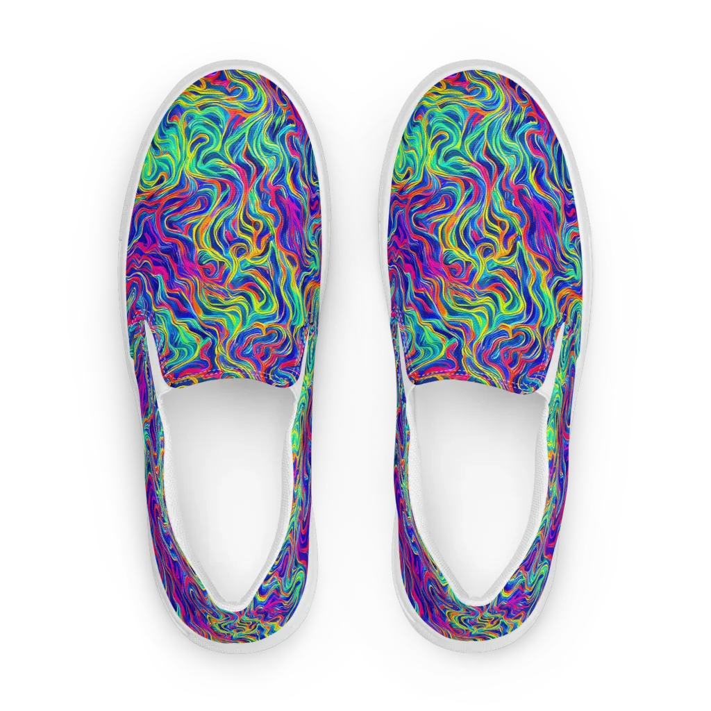 Colourstorm on Men's Slip-On Canvas Shoes — Front
