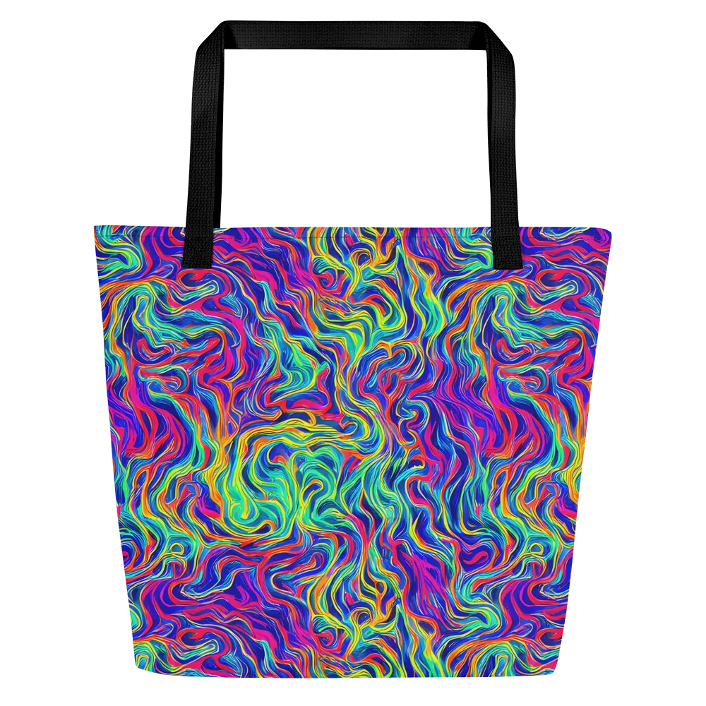 Colourstorm on Large Tote Bag W/ Pocket — Front