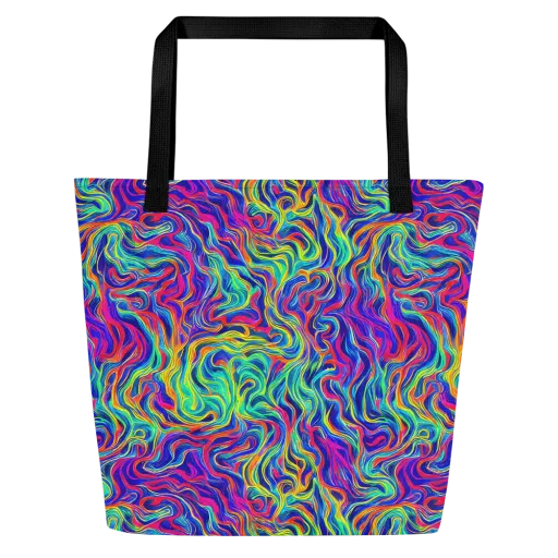 Colourstorm on a Large Tote Bag W/ Pocket