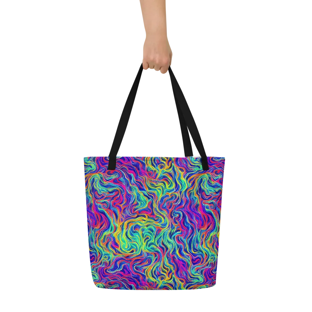 Colourstorm on Large Tote Bag W/ Pocket — Front