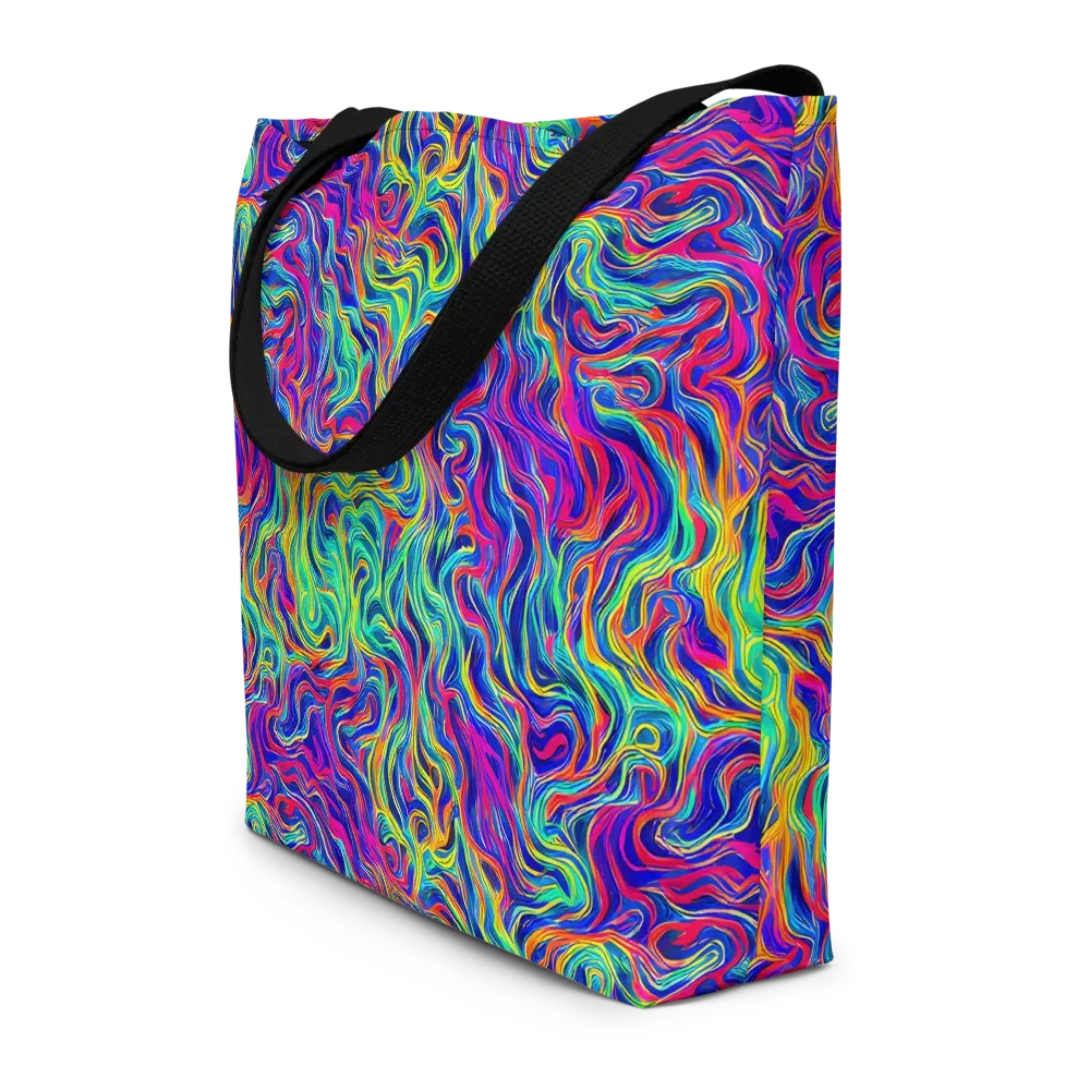 Colourstorm on Large Tote Bag W/ Pocket — Front