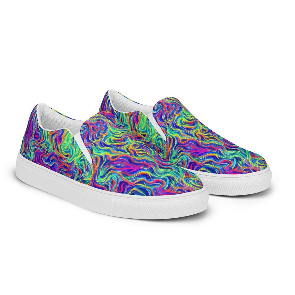 Colourstorm on Women's Slip-On Canvas Shoes — Right Front