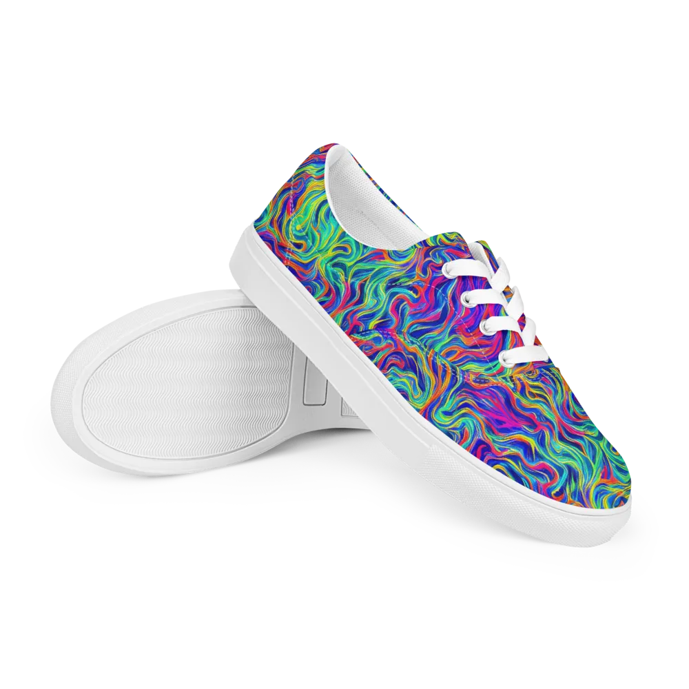 Colourstorm on Men's Lace-Up Canvas Shoes — Right Front