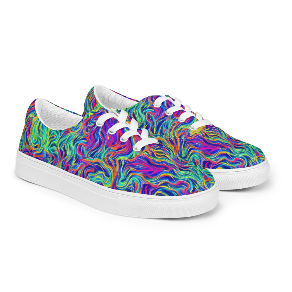 Colourstorm on Men's Lace-Up Canvas Shoes — Right Front