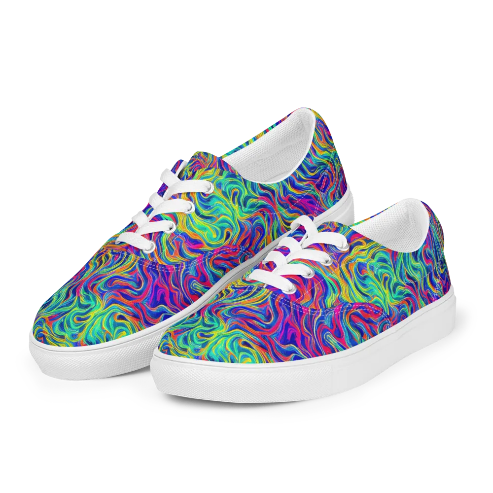 Colourstorm on Men's Lace-Up Canvas Shoes — Left Front