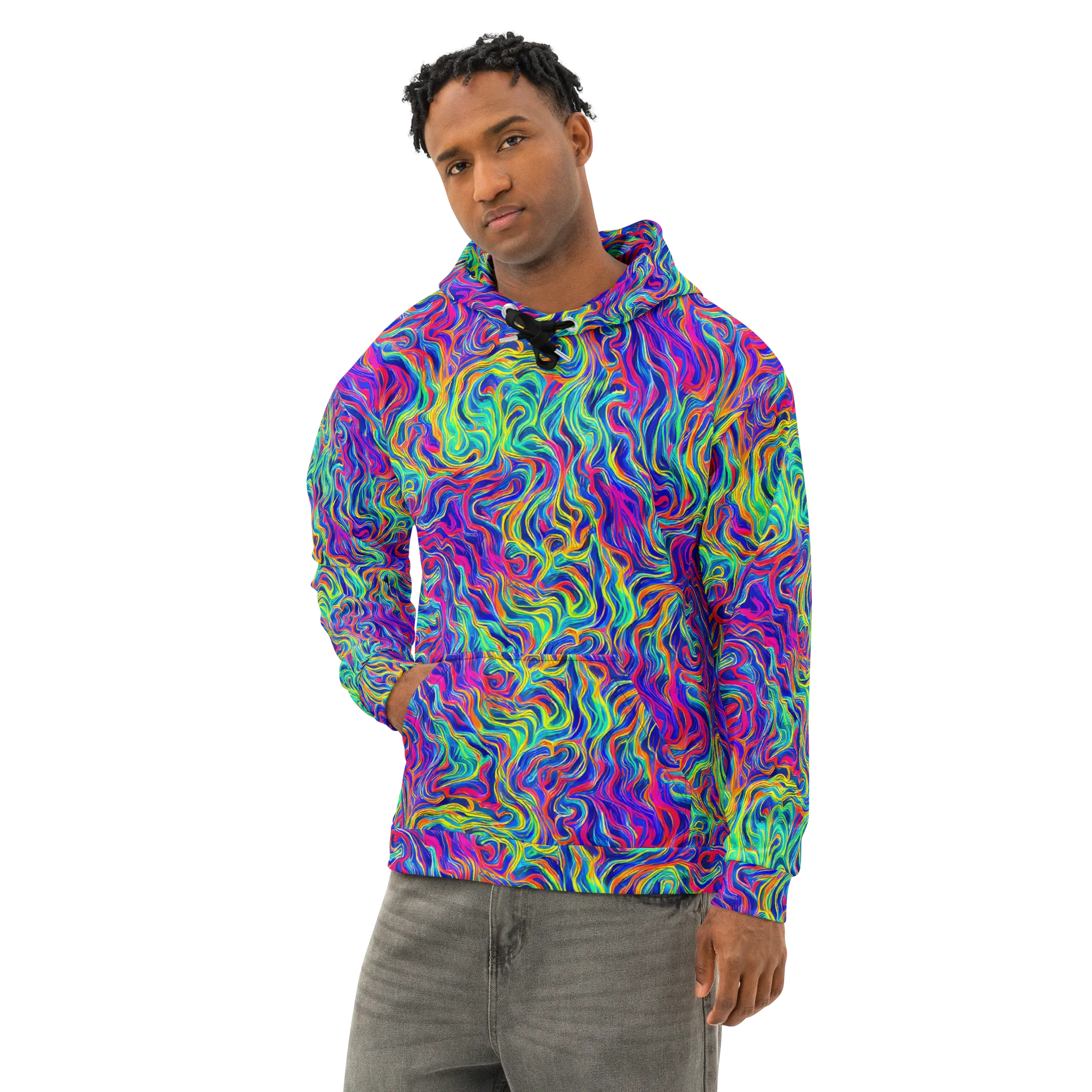Colourstorm on Cotton Hoodie — Left Front