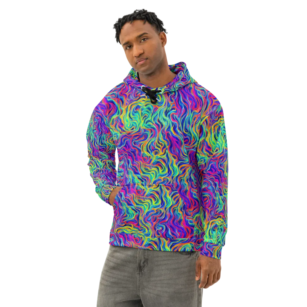 Colourstorm on Cotton Hoodie — Left Front