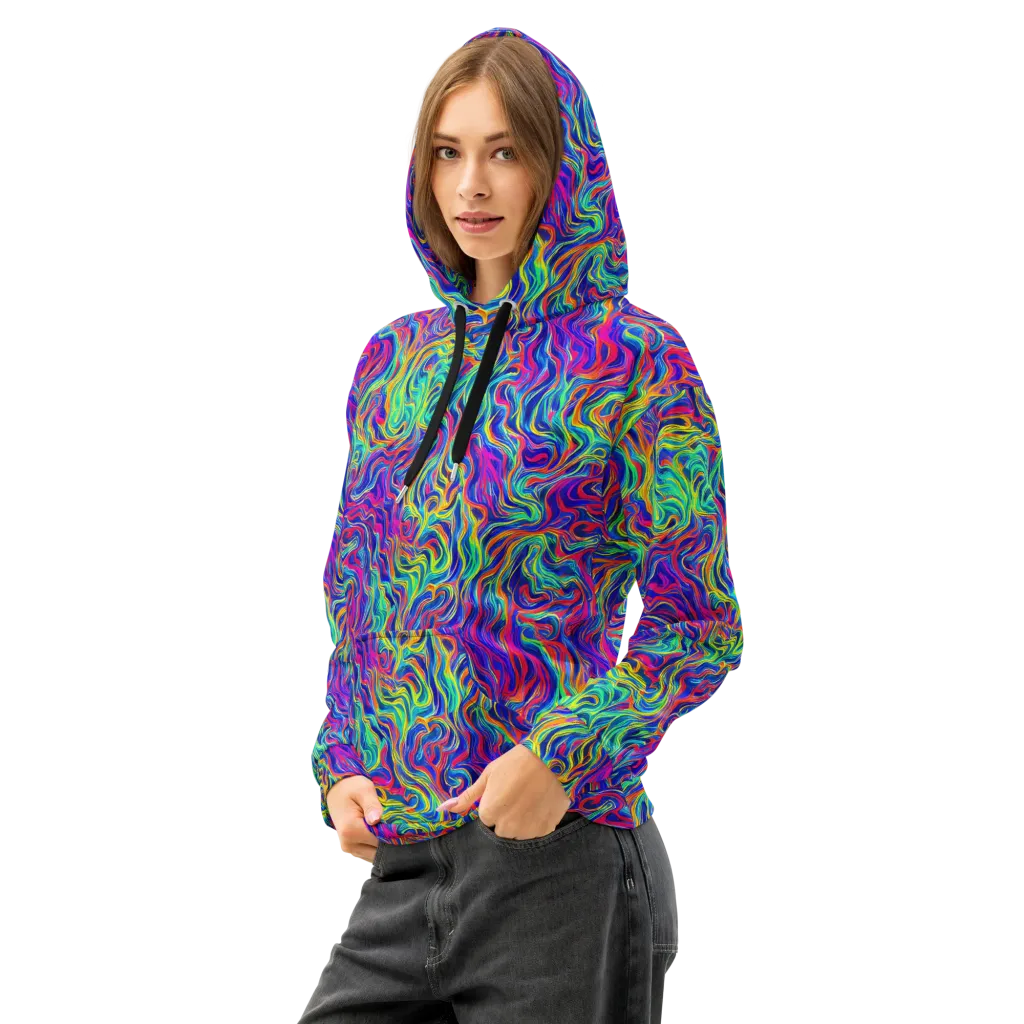 Colourstorm on Cotton Hoodie — Left Front