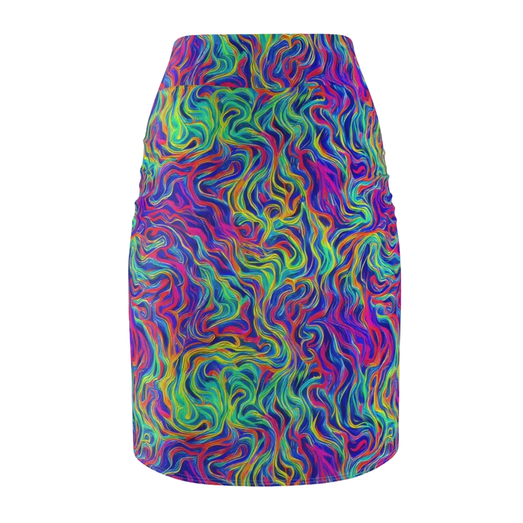 Colourstorm on Pencil Skirt — Back