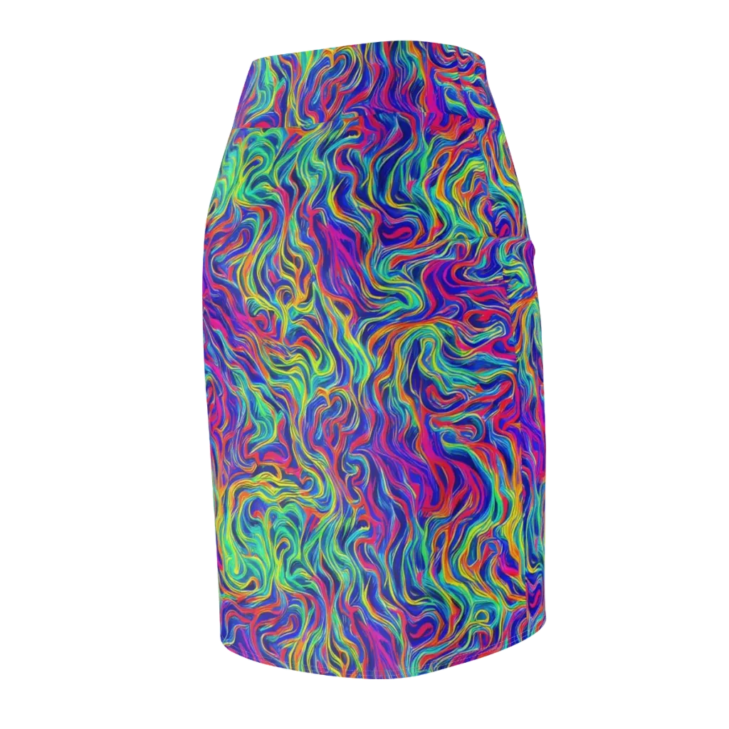 Colourstorm on Pencil Skirt — Back Side