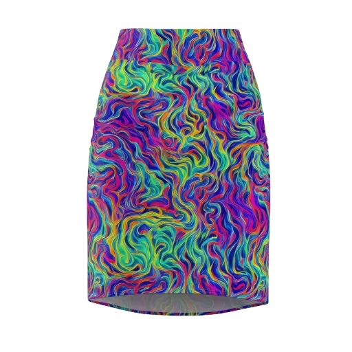 Colourstorm on a Pencil Skirt