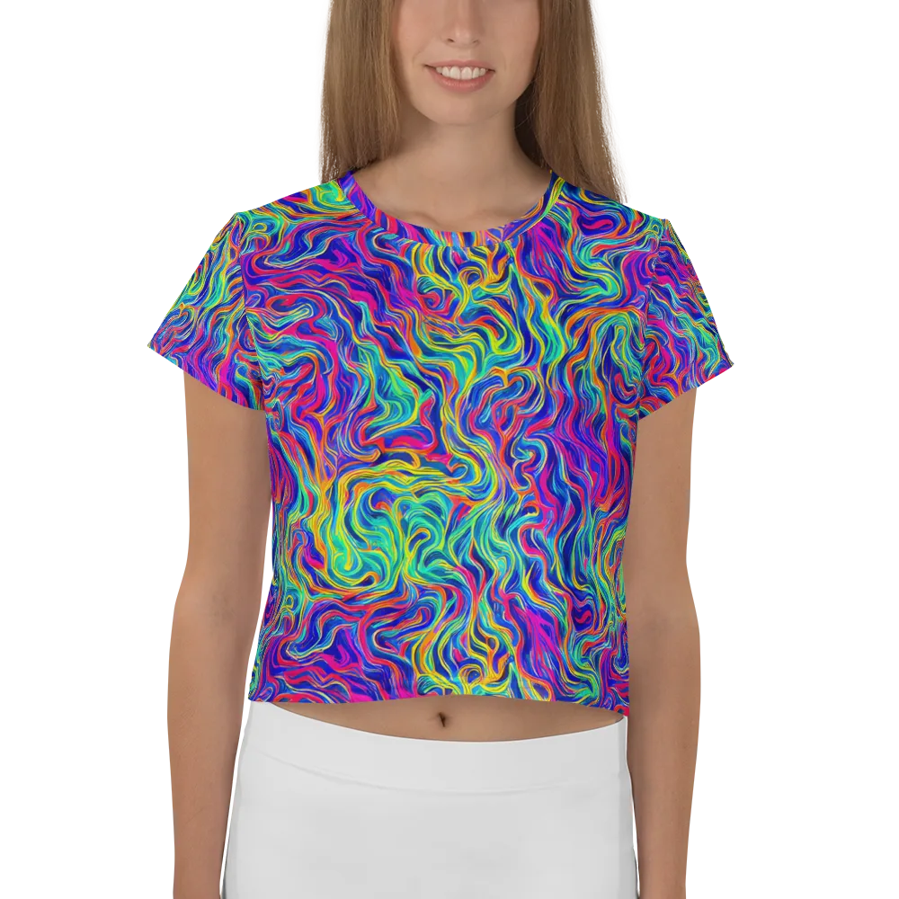 Colourstorm on Crop Tee — Front