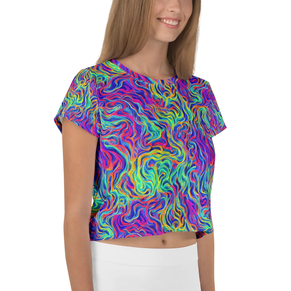 Colourstorm on Crop Tee — Right