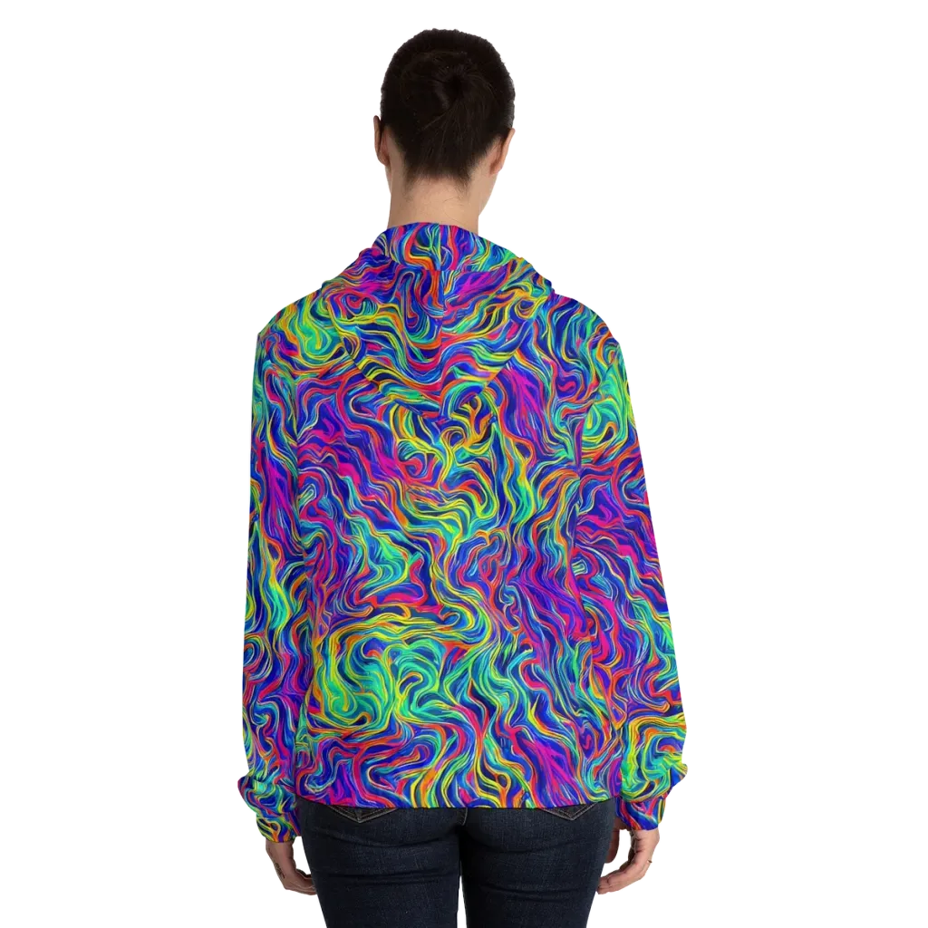 Colourstorm on Women's Full-Zip Hoodie — Back On Person