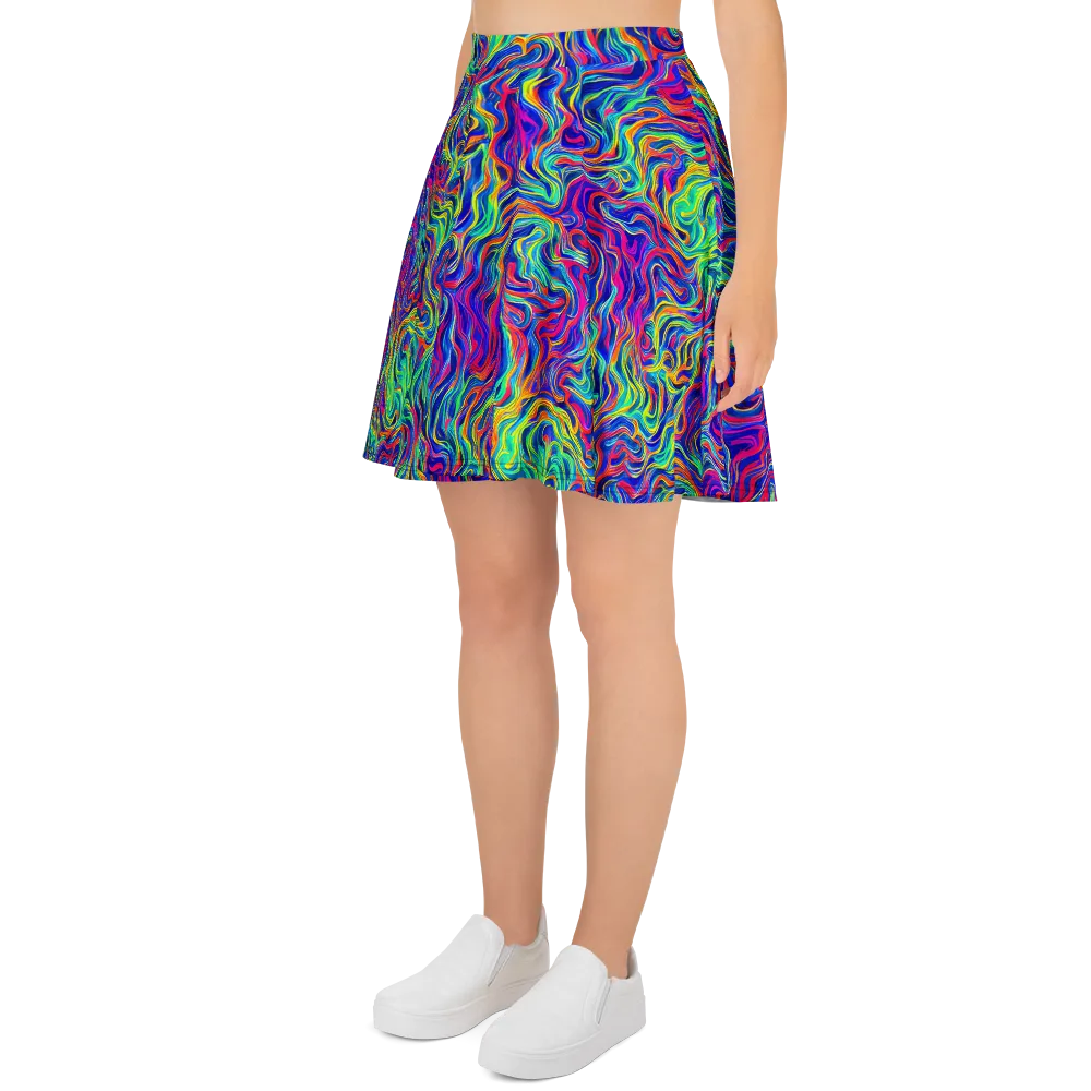 Colourstorm on Skater Skirt — Left