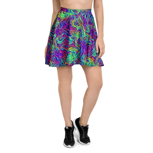 Colourstorm on a Skater Skirt