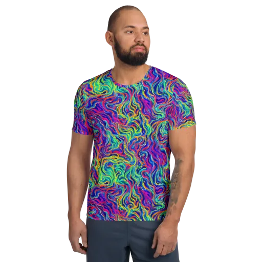 Colourstorm on a Men's Athletic T-Shirt