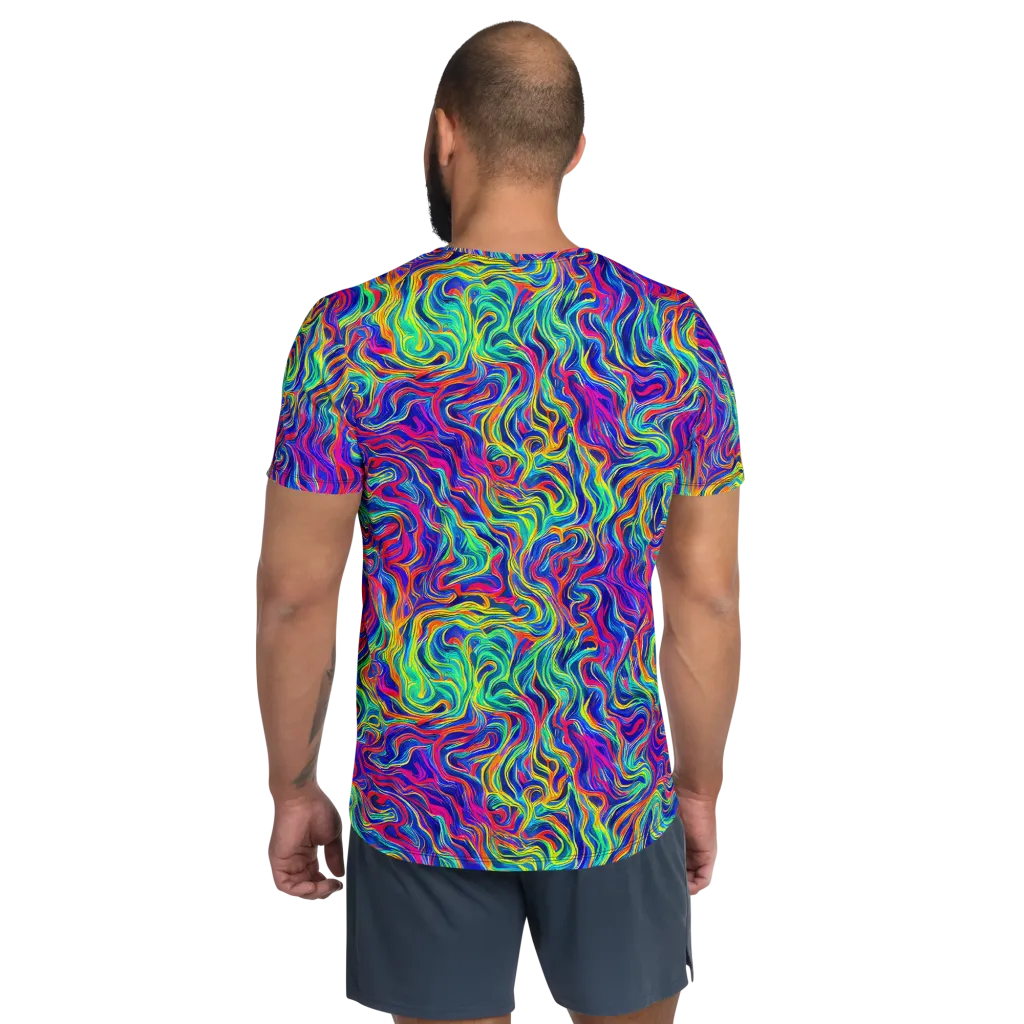Colourstorm on Men's Athletic T-Shirt — Back