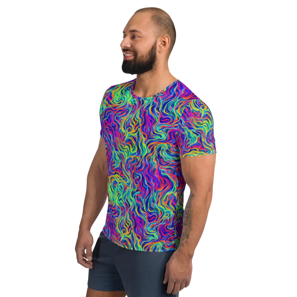 Colourstorm on Men's Athletic T-Shirt — Left