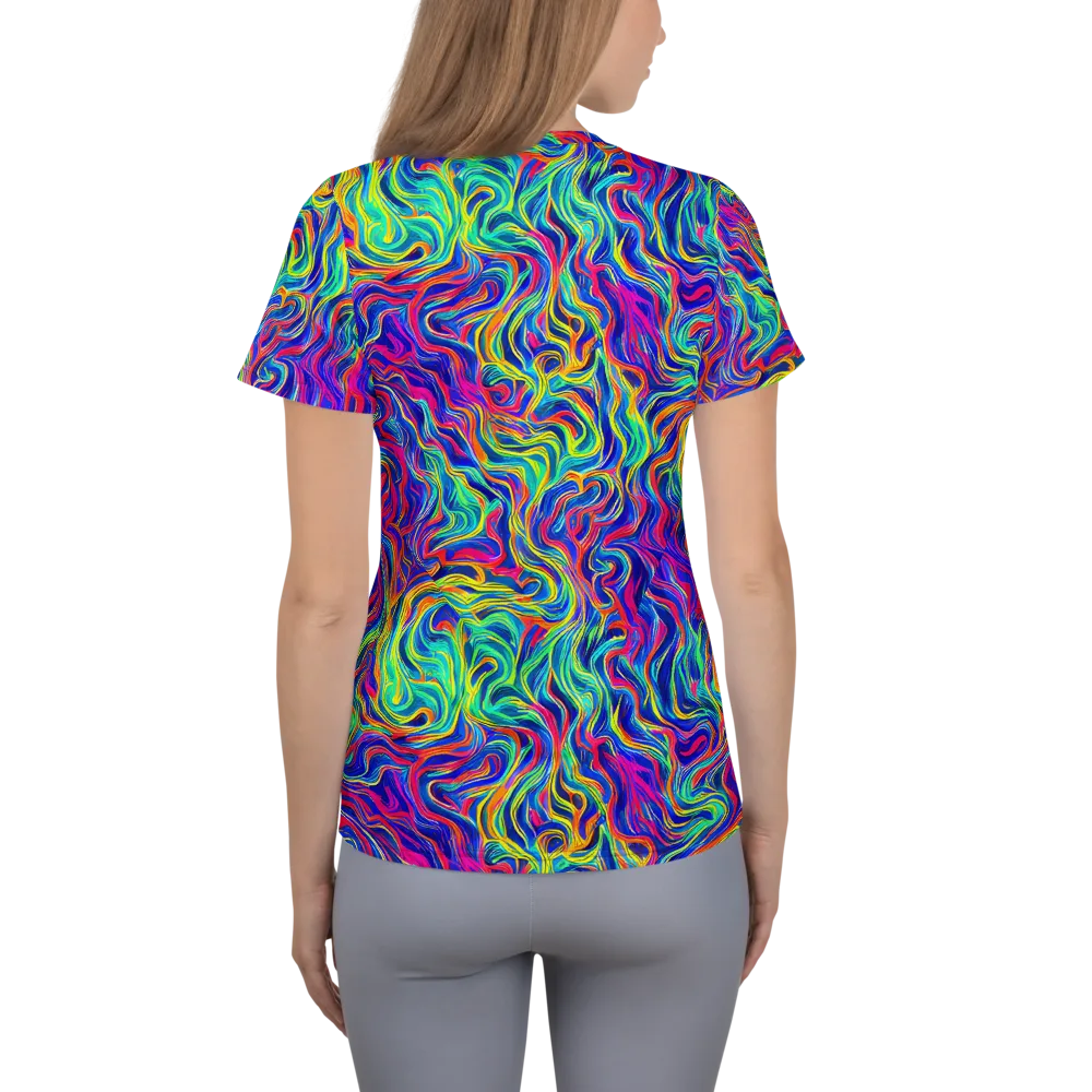 Colourstorm on Women's Athletic T-Shirt — Back