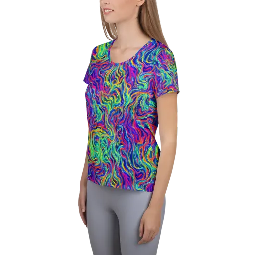 Colourstorm on a Women's Athletic T-Shirt