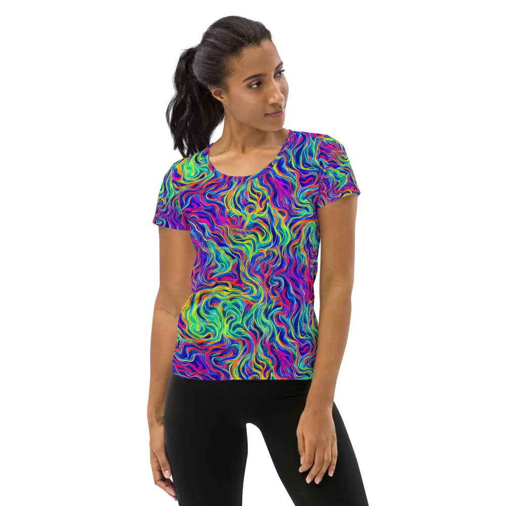 Colourstorm on Women's Athletic T-Shirt — Front