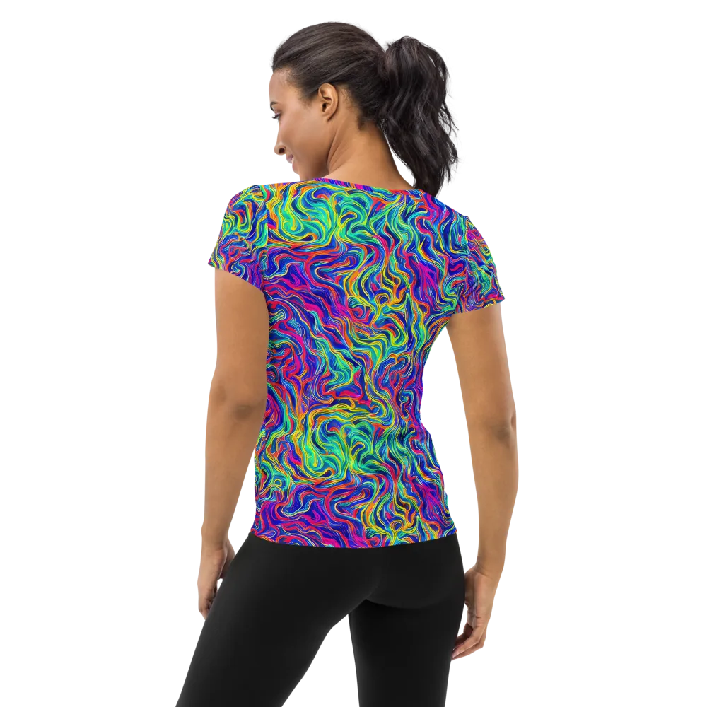 Colourstorm on Women's Athletic T-Shirt — Back