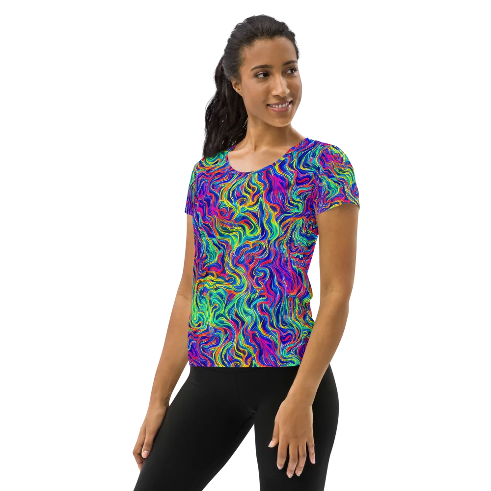 Colourstorm on Women's Athletic T-Shirt — Left