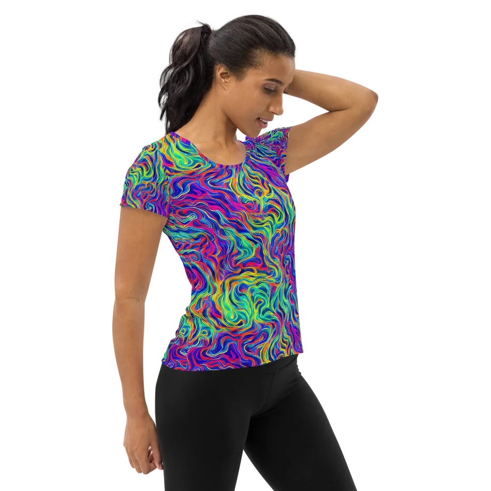 Colourstorm on Women's Athletic T-Shirt — Right