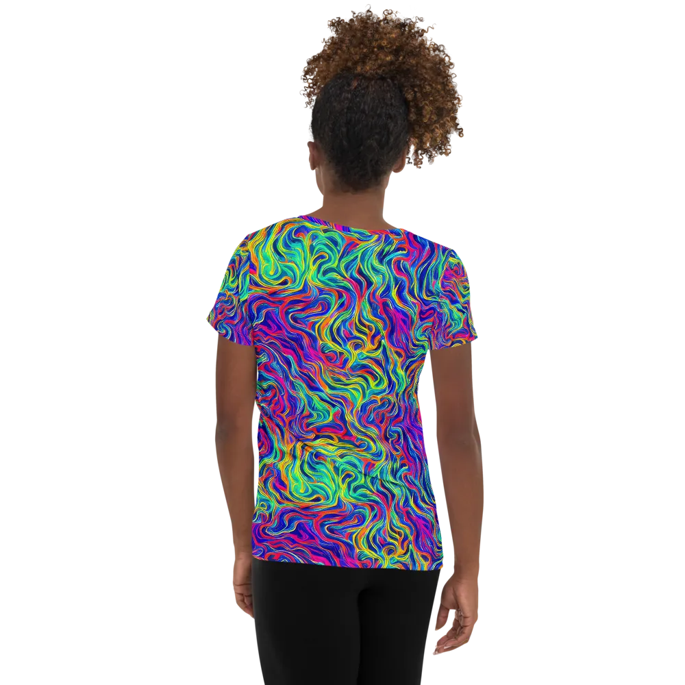 Colourstorm on Women's Athletic T-Shirt — Back