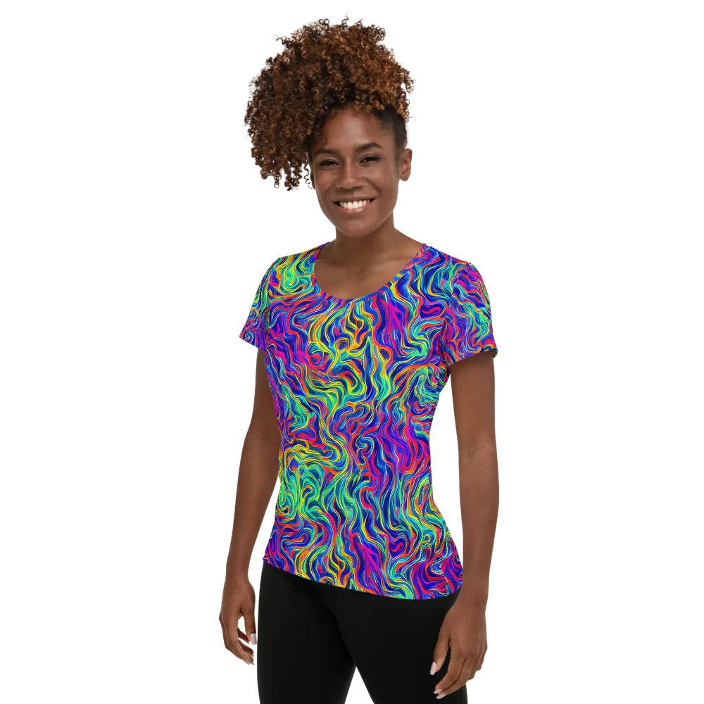 Colourstorm on Women's Athletic T-Shirt — Left