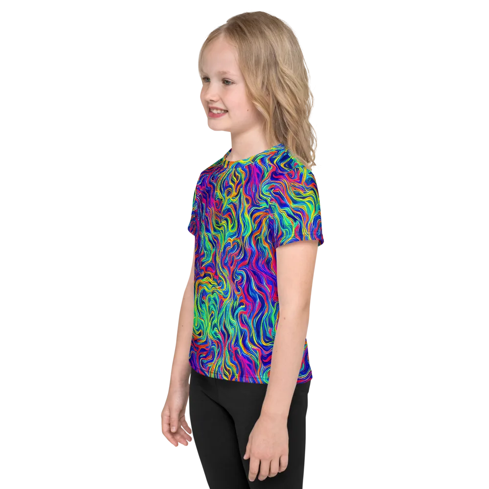 Colourstorm on Kids Crew Neck T-Shirt — Left