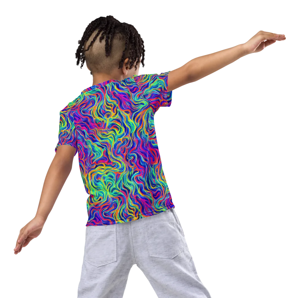 Colourstorm on Kids Crew Neck T-Shirt — Back