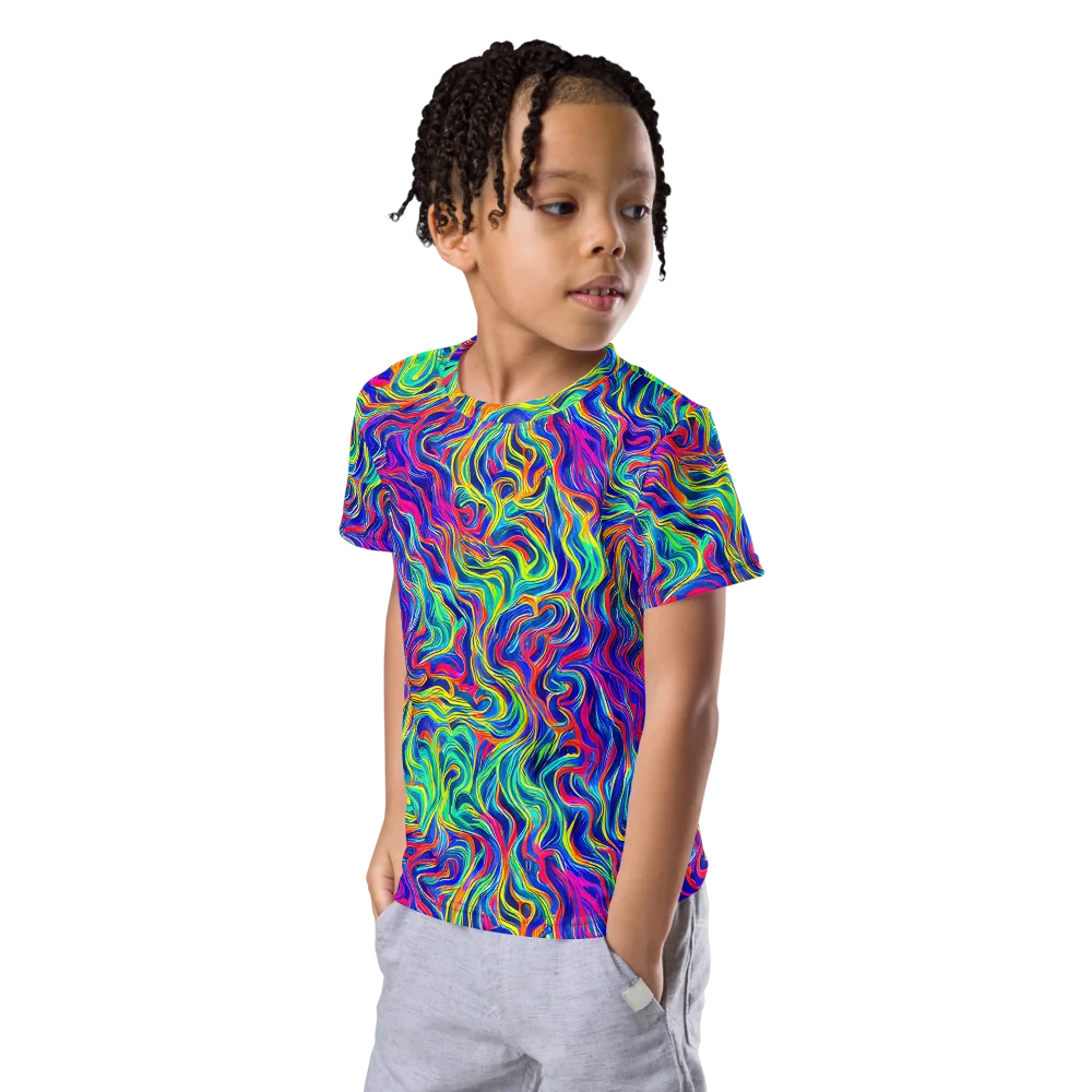 Colourstorm on Kids Crew Neck T-Shirt — Left Front