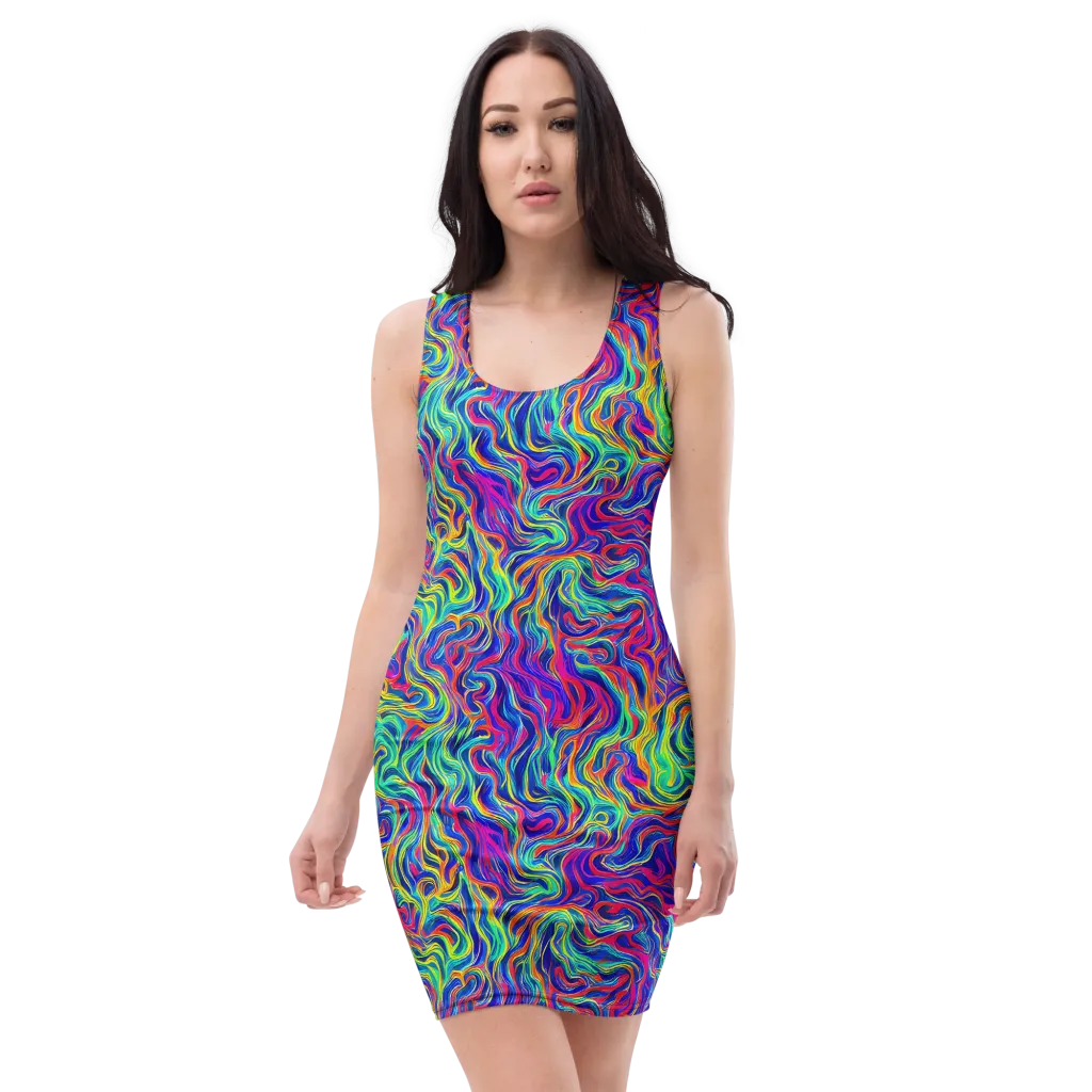 Colourstorm on Bodycon Dress — Front