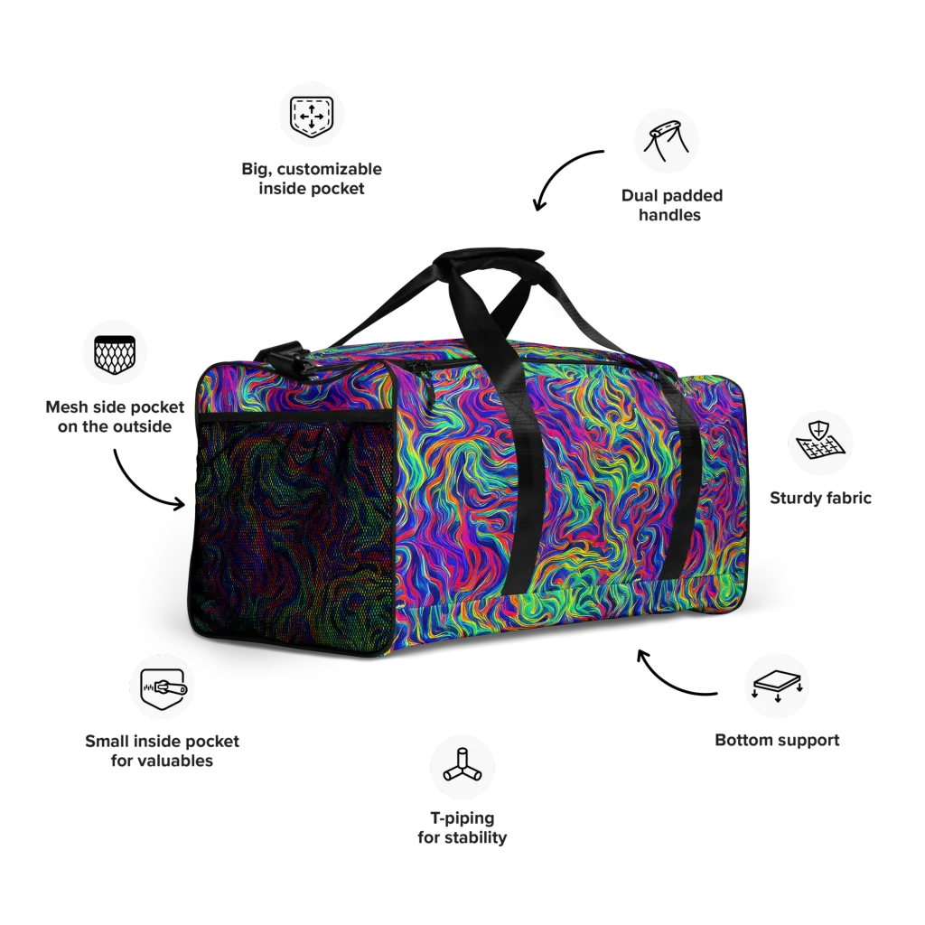 Colourstorm on Duffle Bag — Right Front