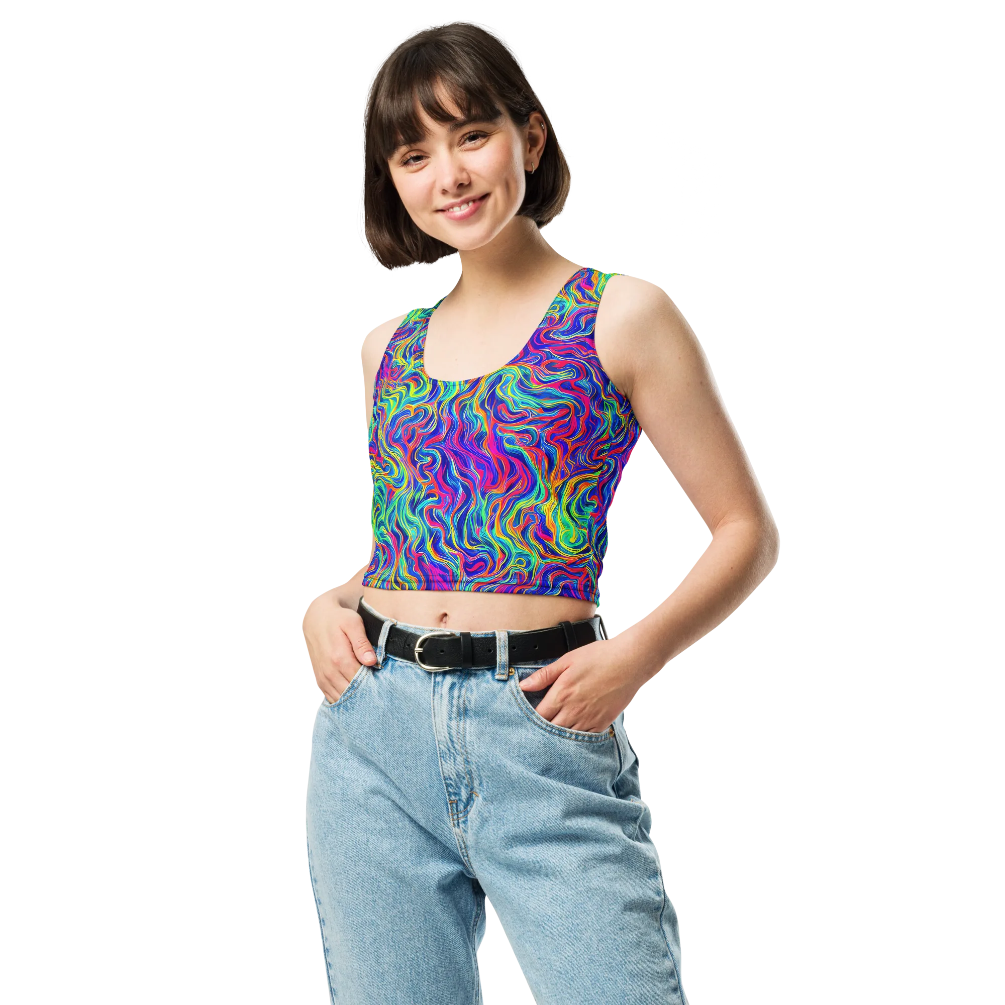 Colourstorm on Crop Top — Front