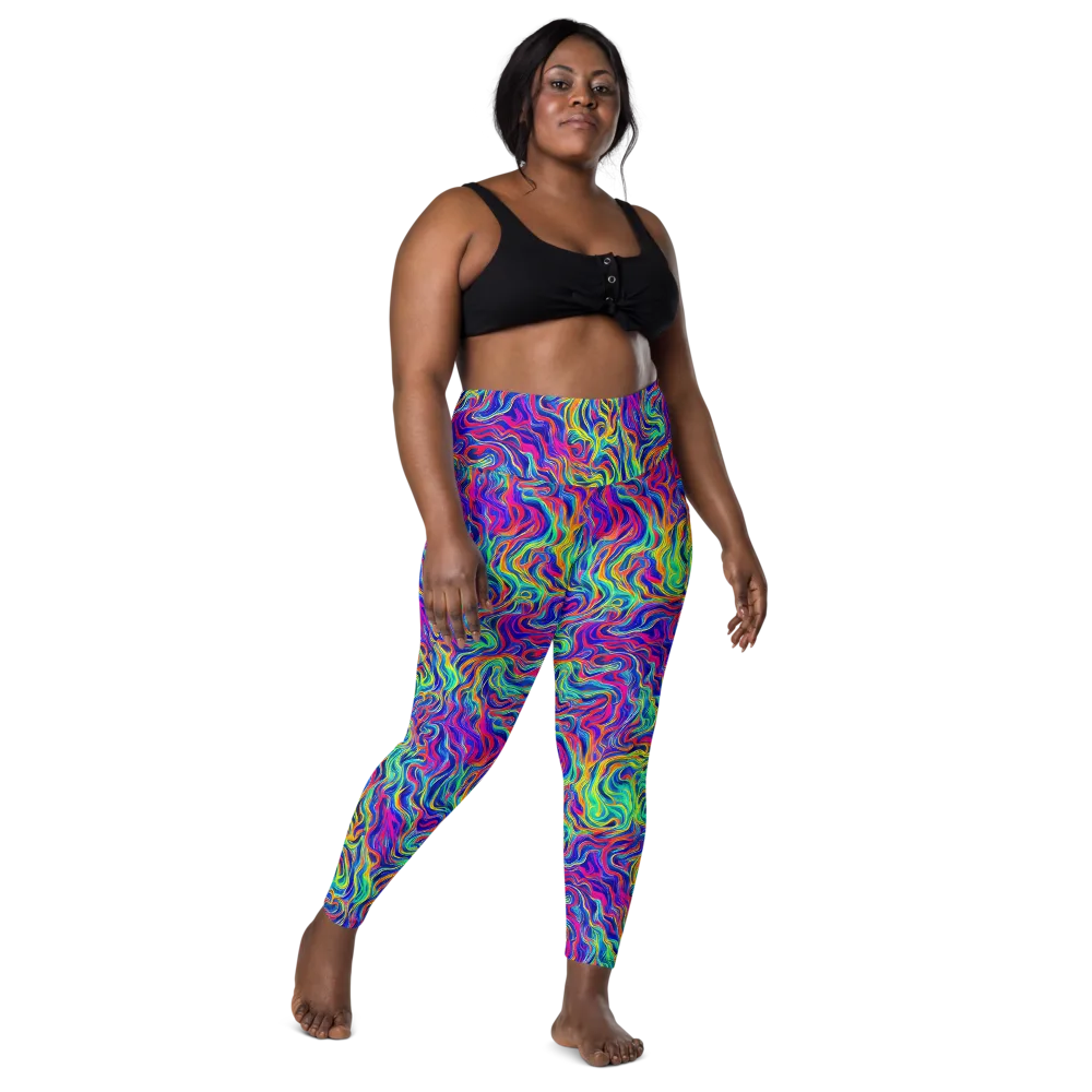 Colourstorm on Leggings with Pockets — Front