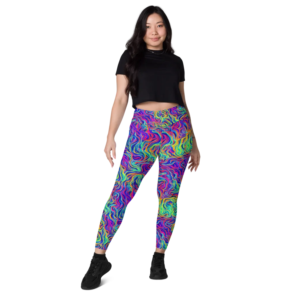 Colourstorm on Leggings with Pockets — Front