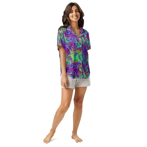 Colourstorm on a Women's Short Sleeve Pajama Top