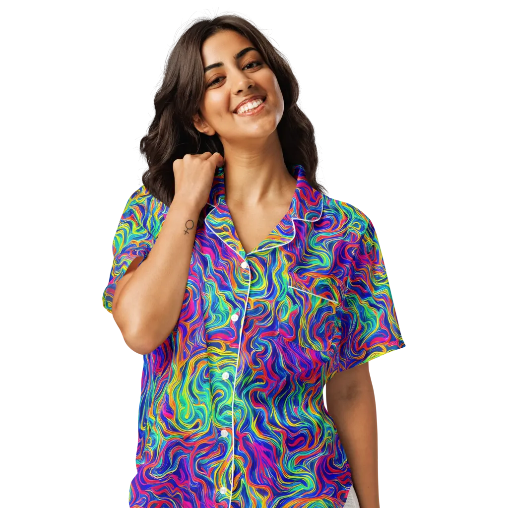 Colourstorm on Women's Short Sleeve Pajama Top — Front