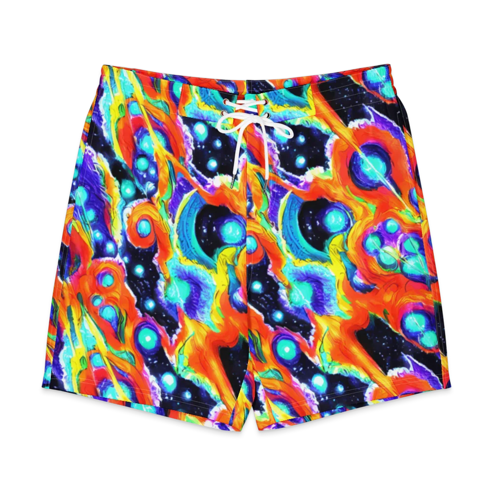 Astral Lava on Men's Board Shorts — Front