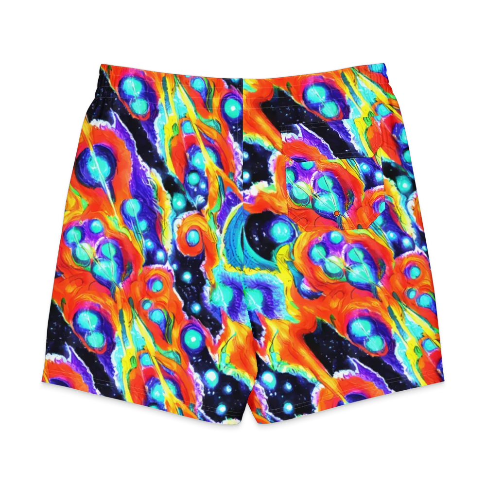 Astral Lava on Men's Board Shorts — Back
