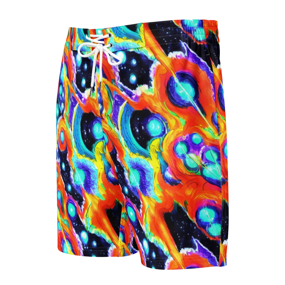 Astral Lava on Men's Board Shorts — Front