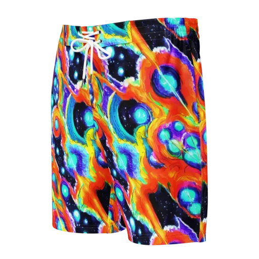 Astral Lava on a Men's Board Shorts