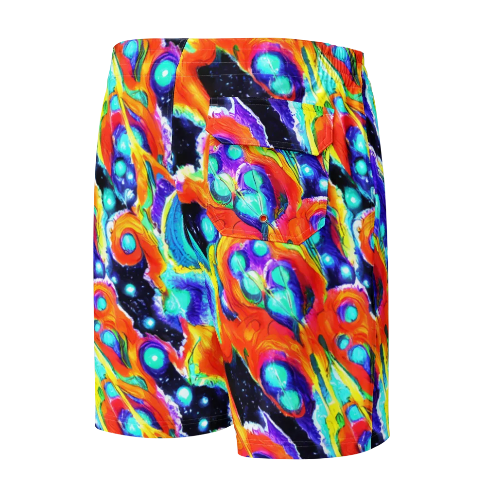 Astral Lava on Men's Board Shorts — Back
