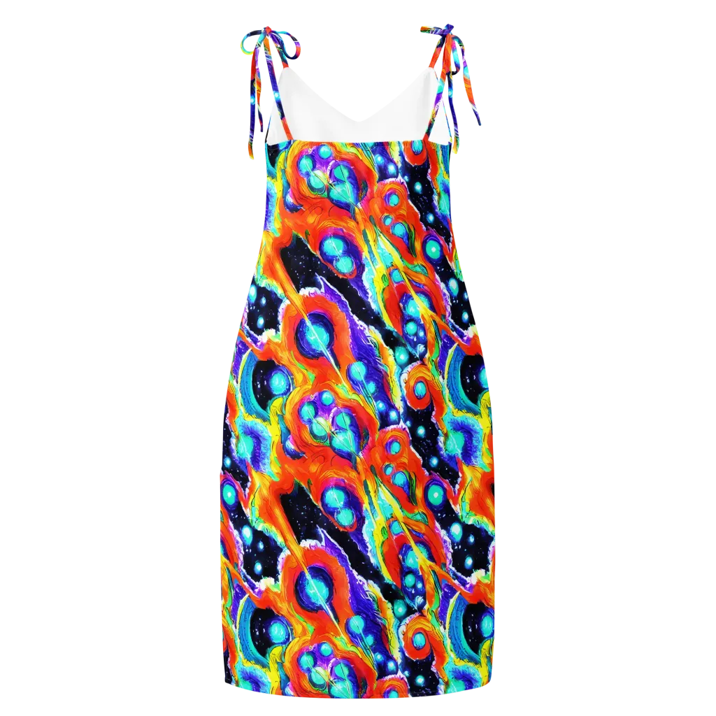 Astral Lava on Slip Dress — Back