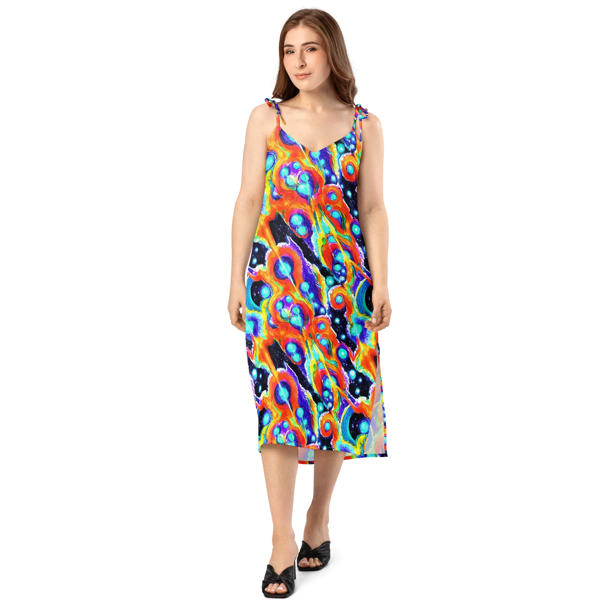 Astral Lava on Slip Dress — Front