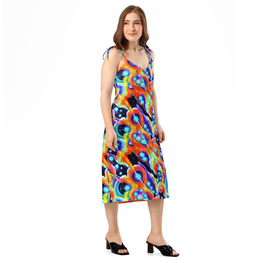 Astral Lava on Slip Dress — Right Front