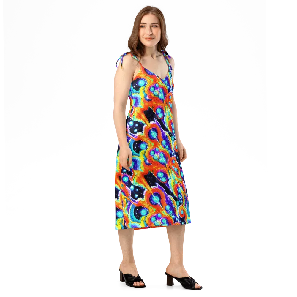 Astral Lava on Slip Dress — Right Front